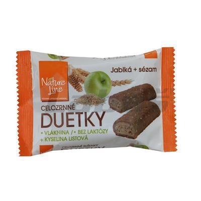 Picture of DUETKY BOWLS APPLES-WHOLEWHEAT SESAME 50g NATURE LINE