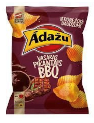 Picture of ADAZU - Potato chips with summer BBQ flavour, 130g (box*18)