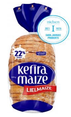 Picture of LATVIJAS MAIZNIEKS - White bread with kefir Lielmaize 500g (In box 5)