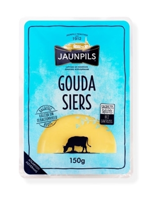 Picture of Jaunpils pienotava - Cheese GAUDA 150g (Box*12)