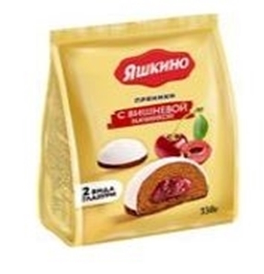 Picture of AVI - Пряники «Яшкино» «С вишнёвой начинкой» 350г (box*8)