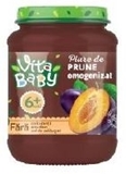 Picture of VITA BABY - Plum puree with sugar 89 % Fruit Part GLASS 0.19L (box*8)