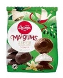 Picture of LAIMA - MAIGUMS vanilla zephyr/marshmallow in chocolate glaze in bag 200g (box*10)