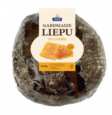 Picture of LATVIJAS MAIZNIEKS - GARDMAIZE Liepu bread with honey 500g (box*8)