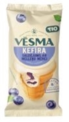 Picture of RPK - TIO WAFFLE CUP KEFIR ICE CREAM VĒSMA BLUEBERRY 120ml (Box*48)
