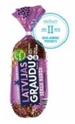 Picture of LATVIJAS MAIZNIEKS - Latvijas rye bread with seeds 800g (box*10)