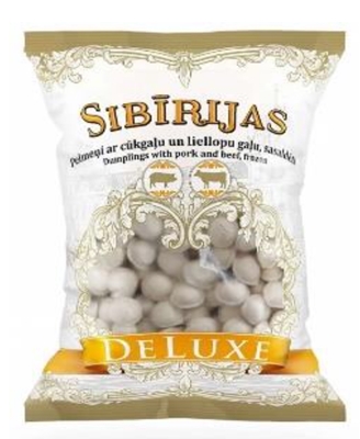 Picture of SALAS ZIVS - Dumplings «Deluxe» Sibirskie with pork and beef 700g (box*12)